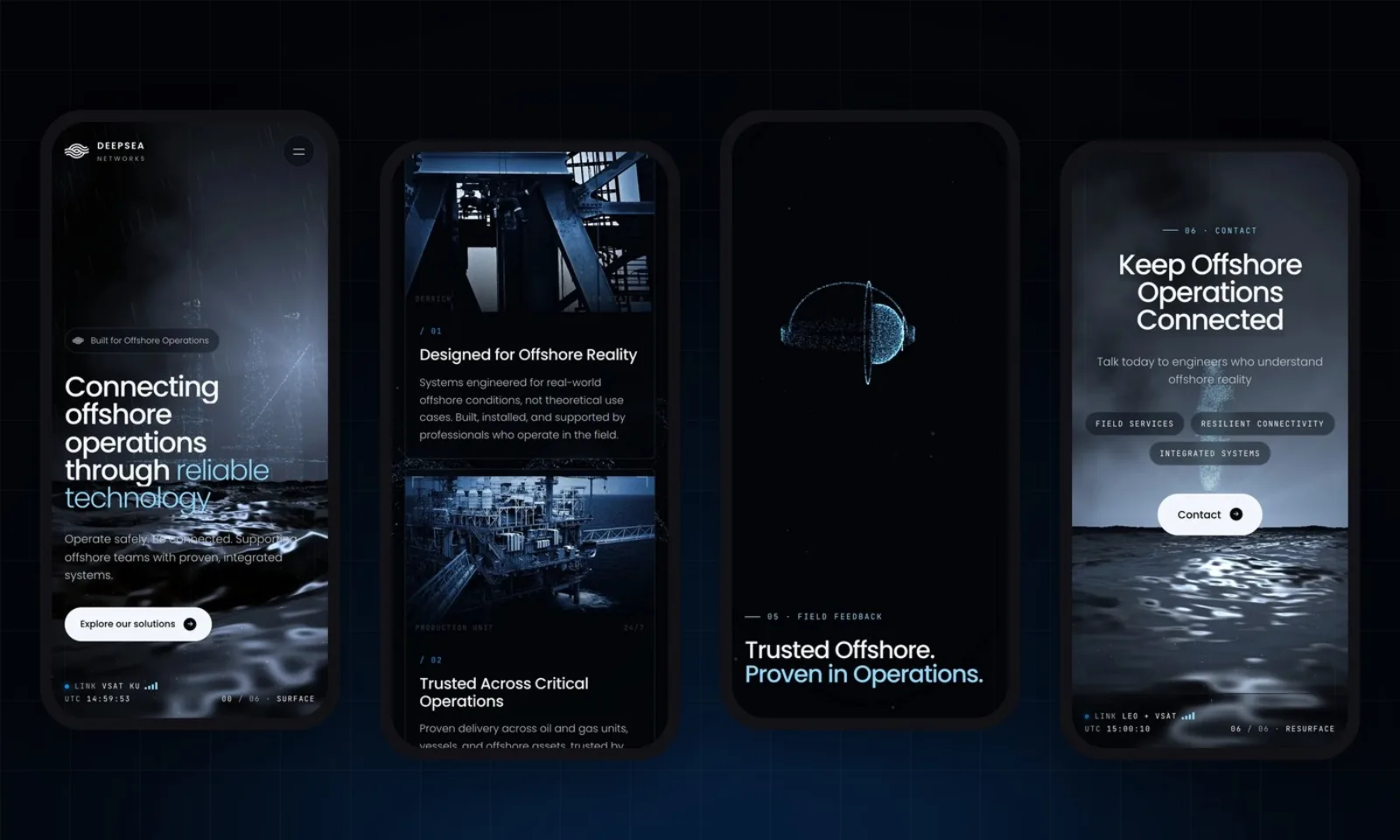 Deepsea Networks, 3d web stranica