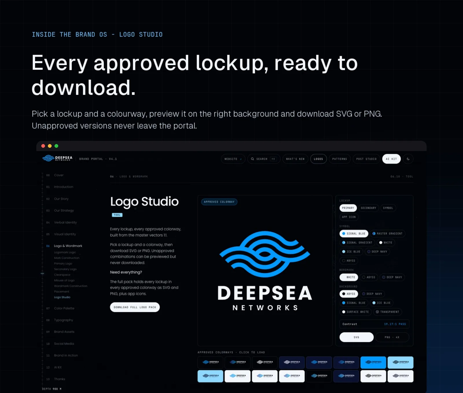 Deepsea Networks, brend portal