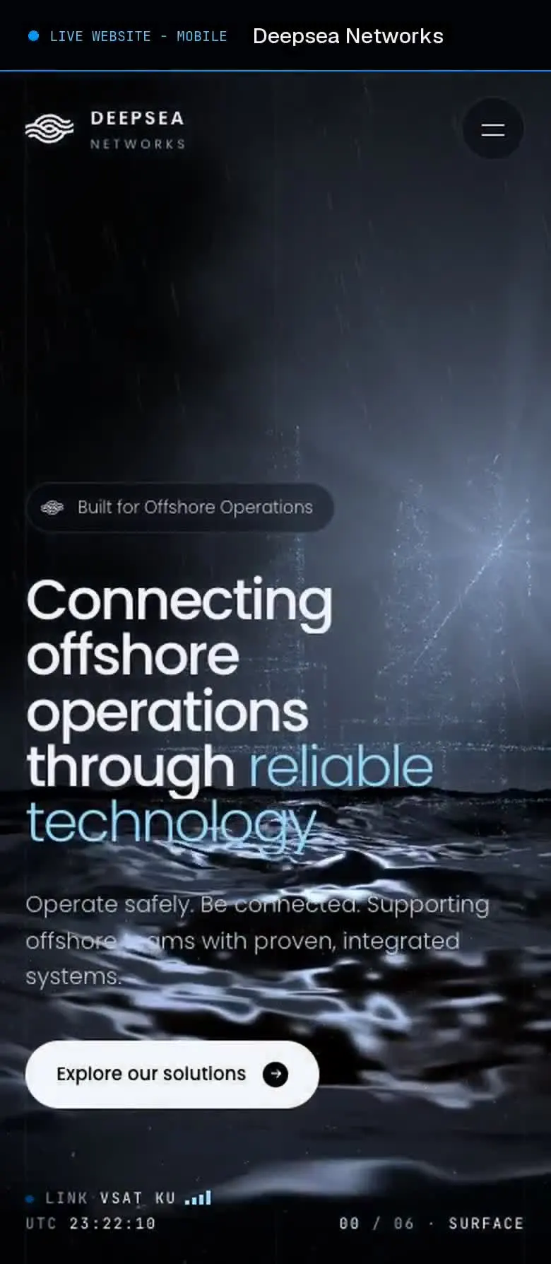Deepsea Networks, 3d web stranica