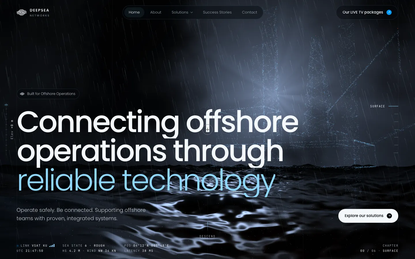 Deepsea Networks, web na računalu