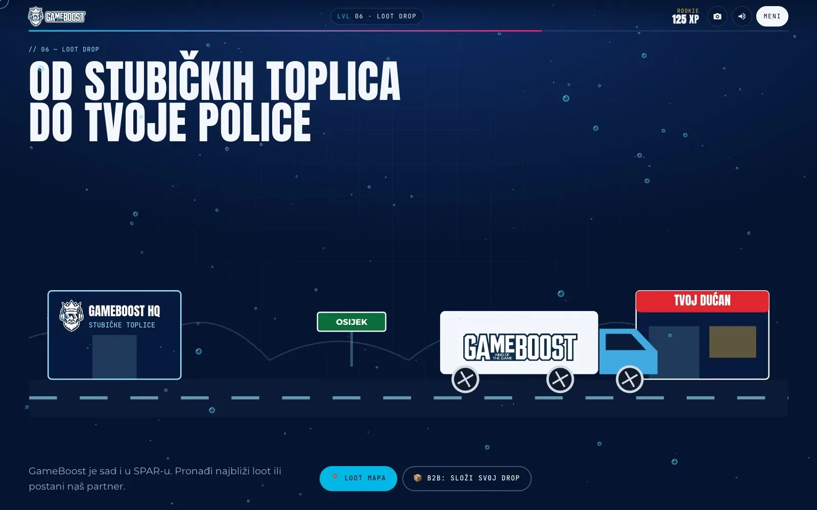 GameBoost Energy, web koji se igra