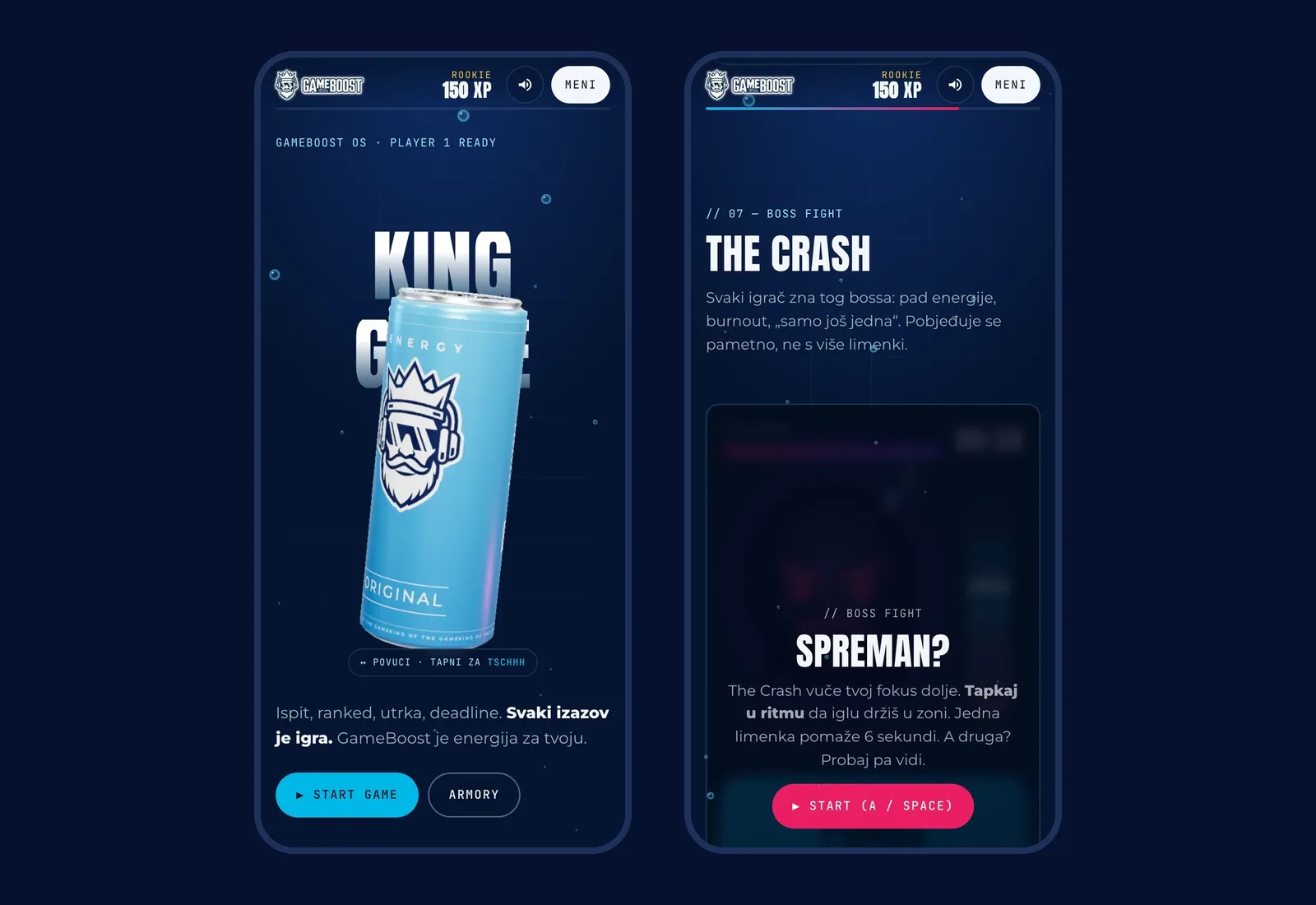 GameBoost Energy, na mobitelu