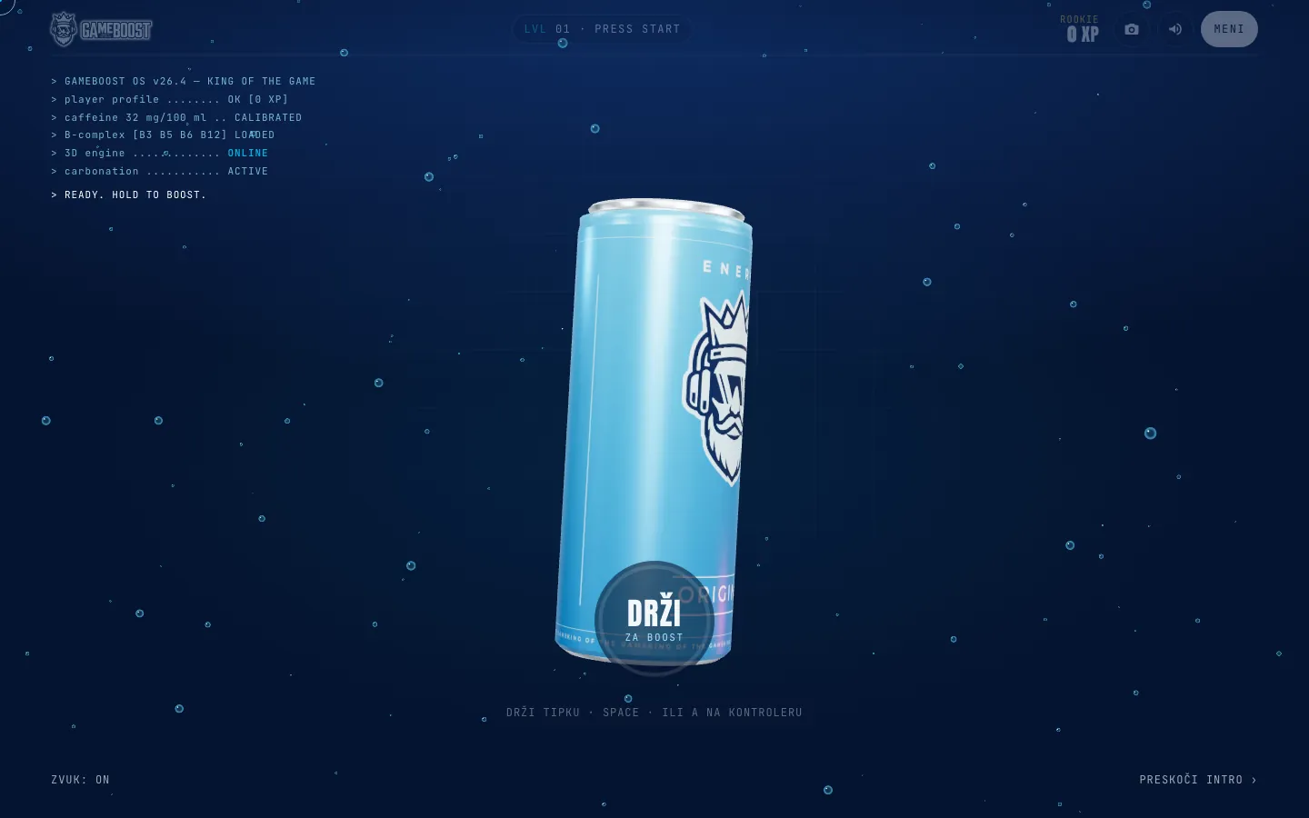 GameBoost Energy, press start kampanja za lansiranje