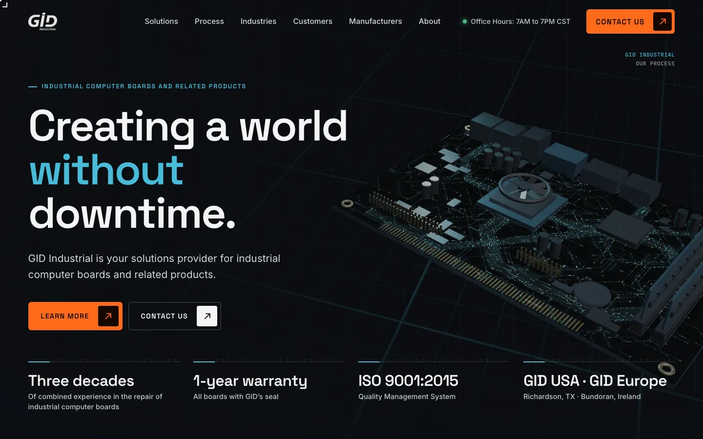 GID Industrial, web na računalu