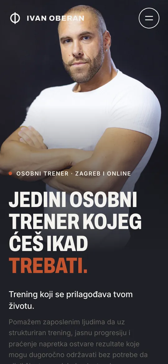 Ivan Oberan, web na mobitelu