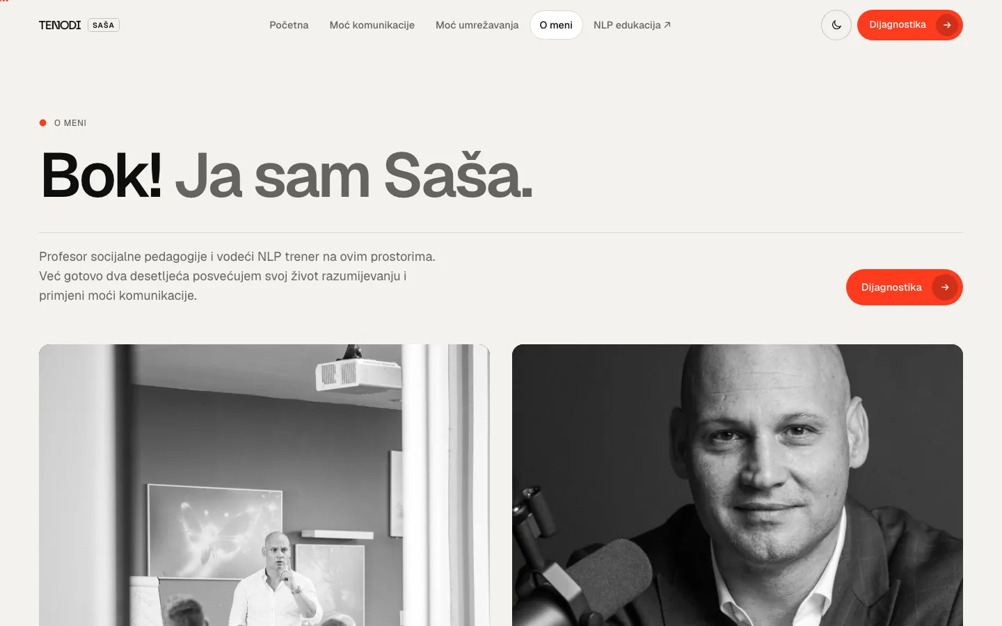 Saša Tenodi, o meni