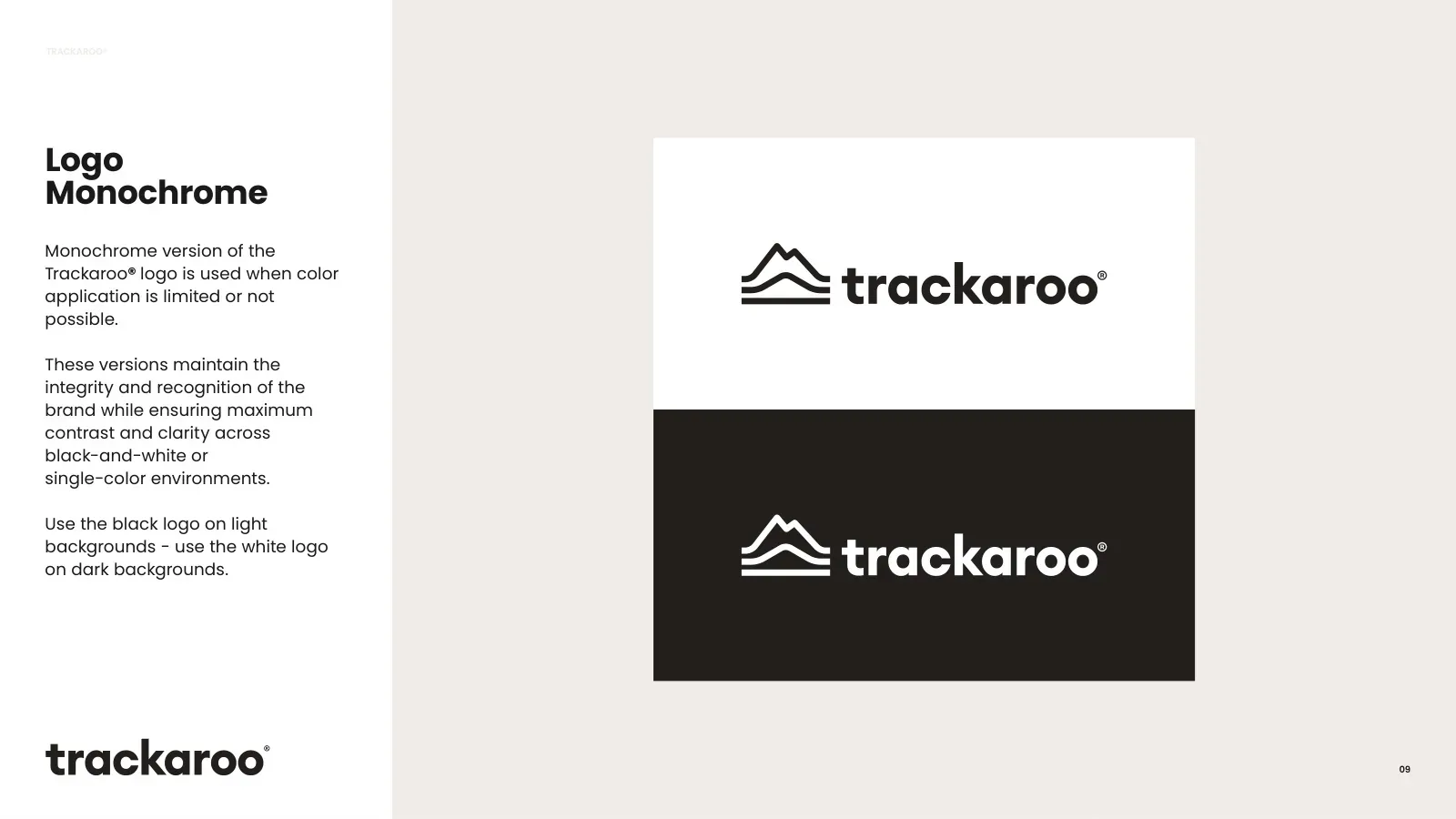 Trackaroo, knjiga grafičkih standarda