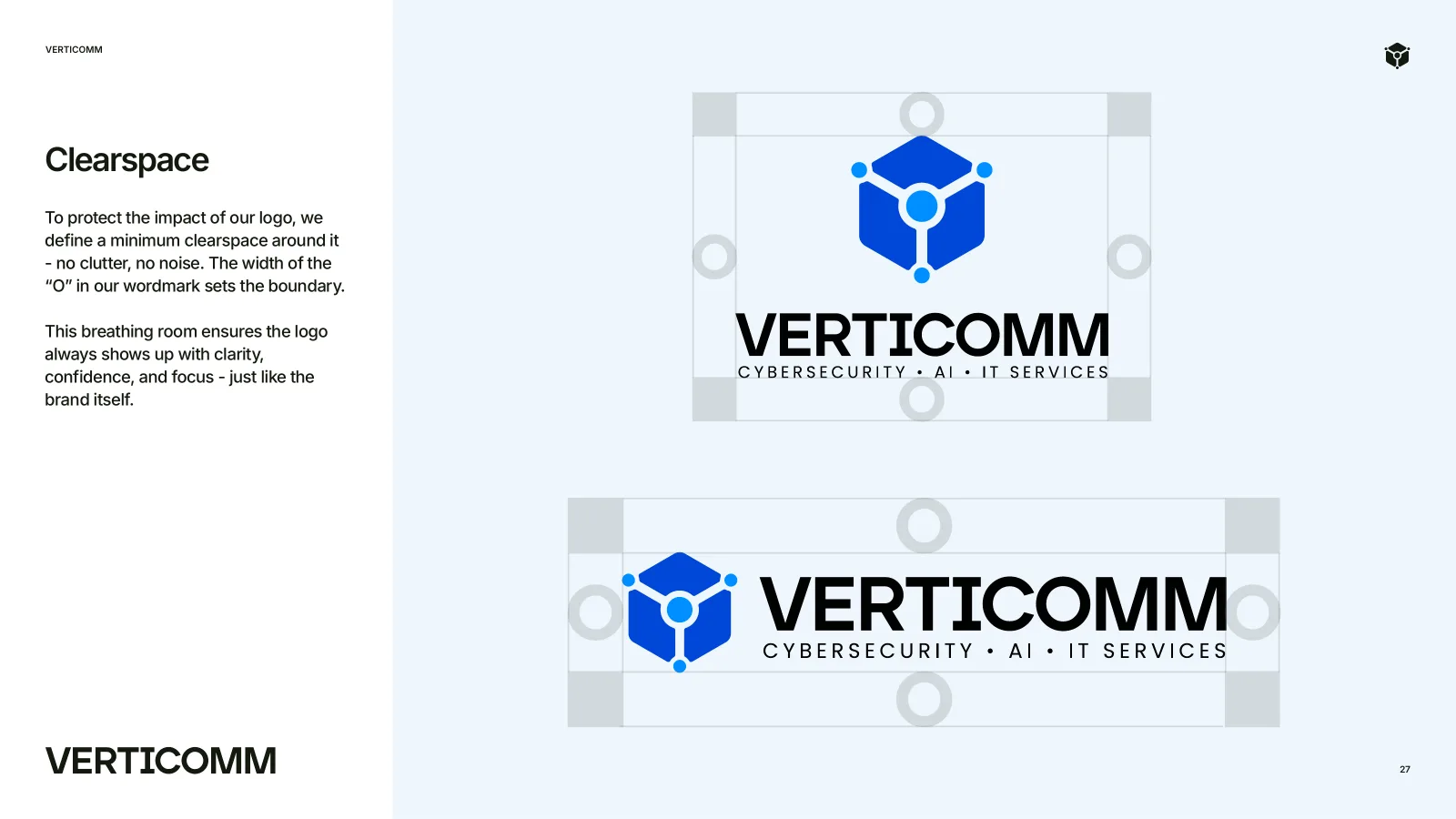 Verticomm, logotip