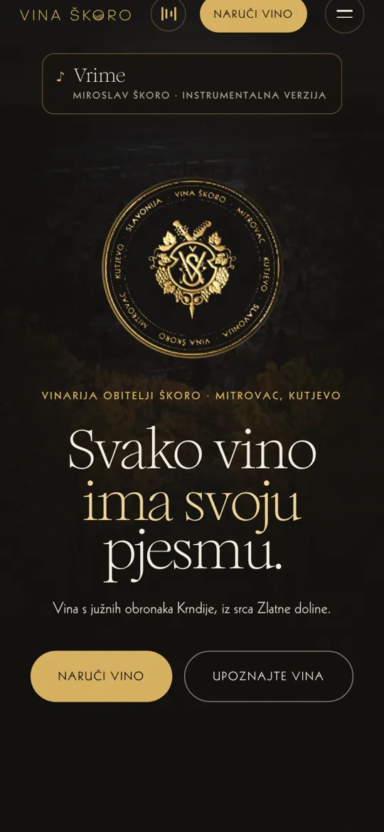Vina Škoro, web na mobitelu