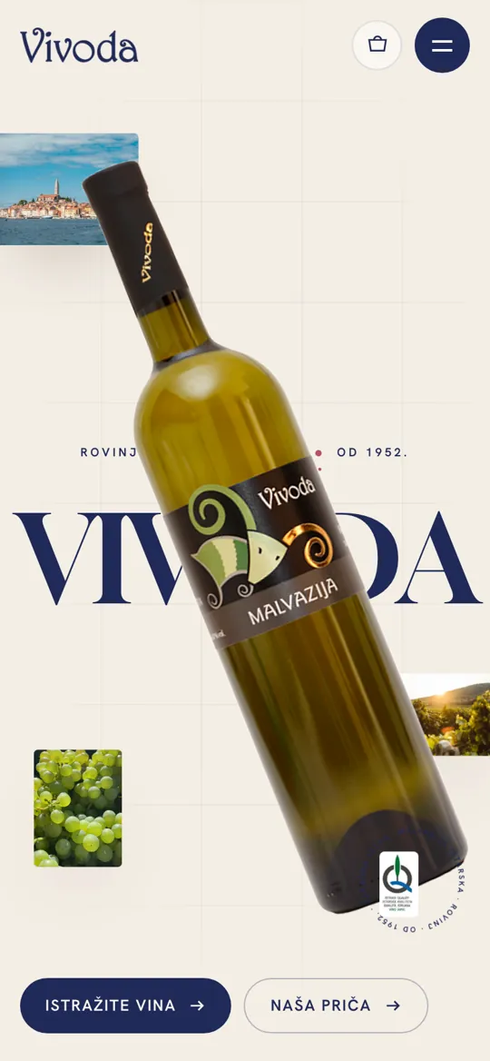 Vina Vivoda, web na mobitelu