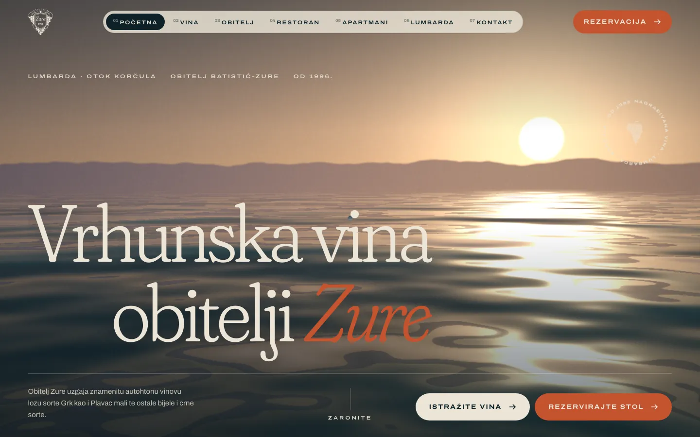 Zure, web na računalu