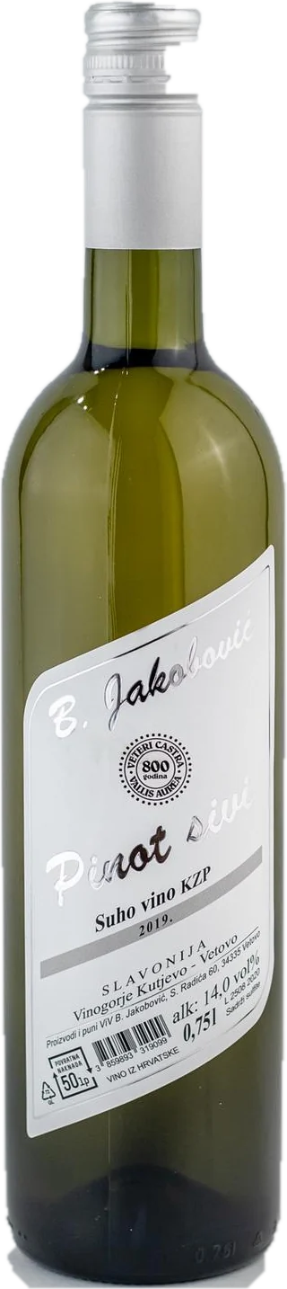 Pinot sivi, boca Vinarije Jakobović
