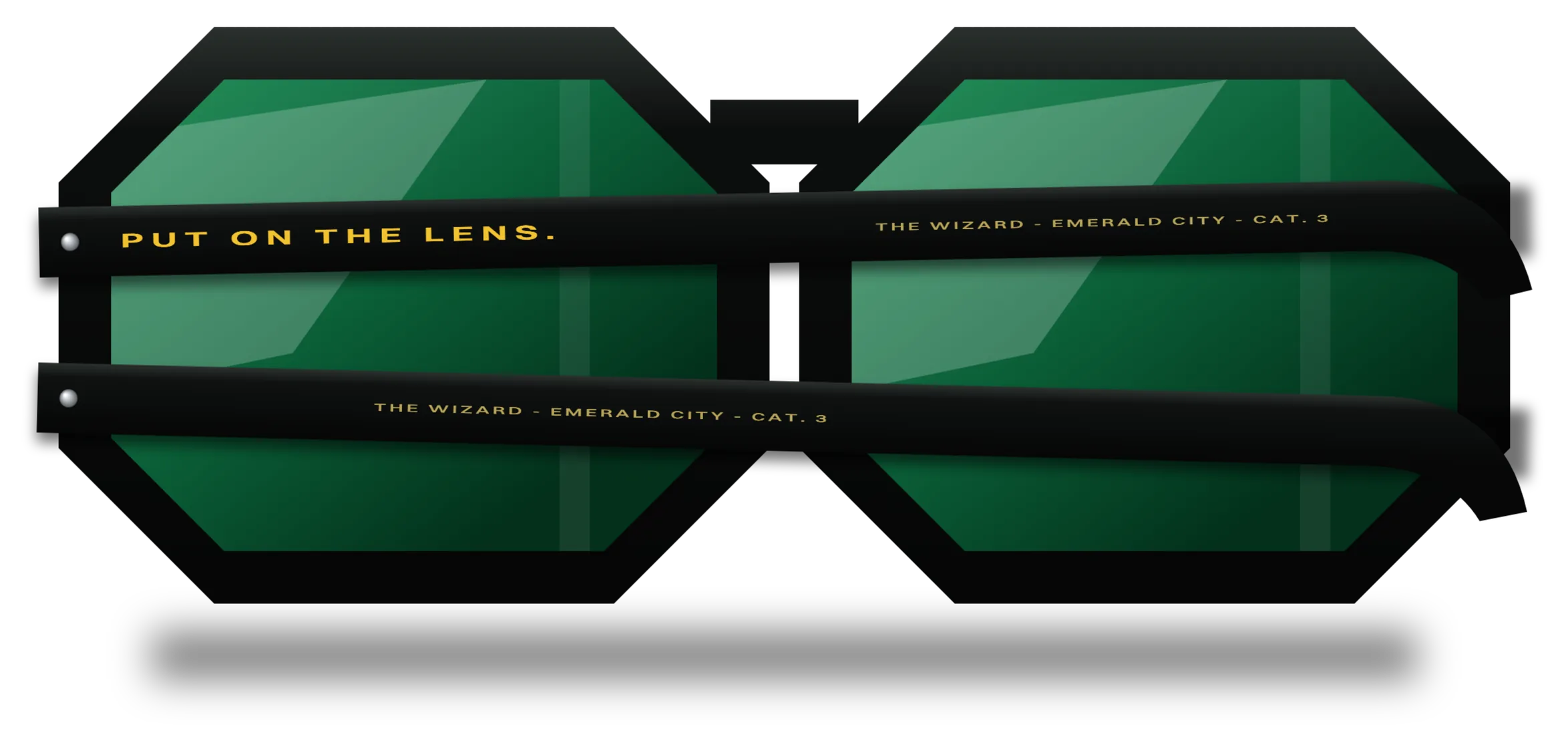 Green Lens Shades back