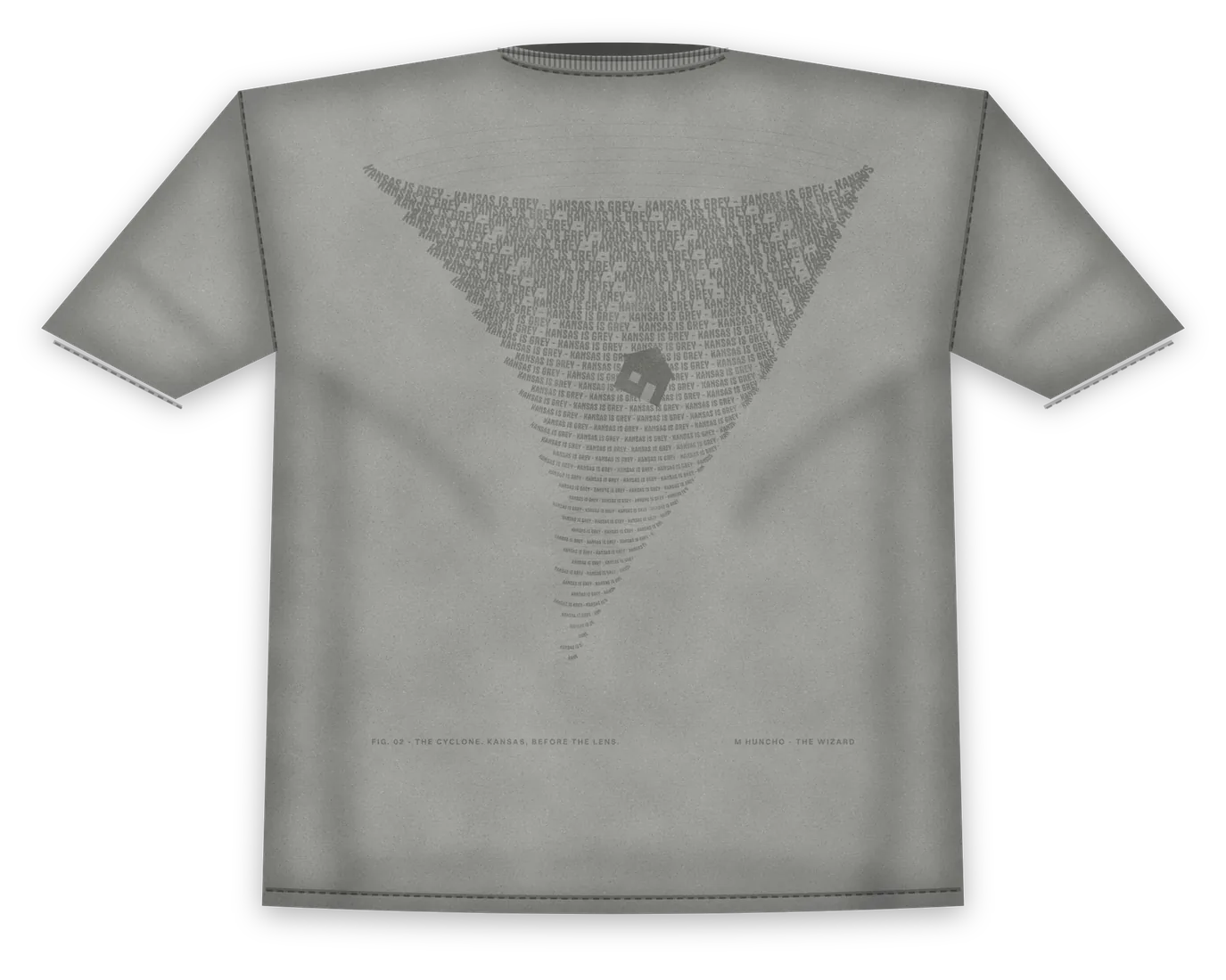 Kansas Is Grey Tee back