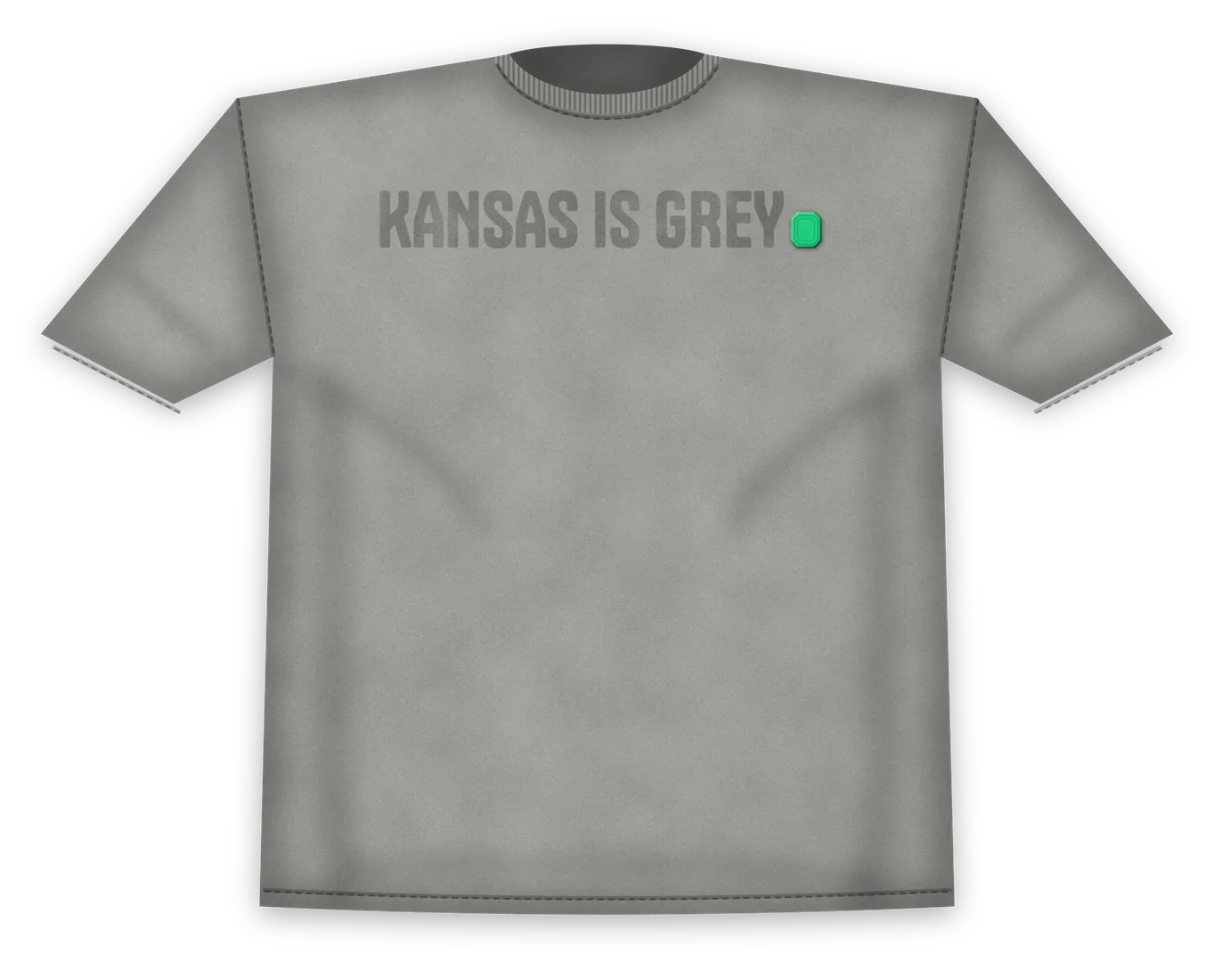 Kansas Is Grey Tee front