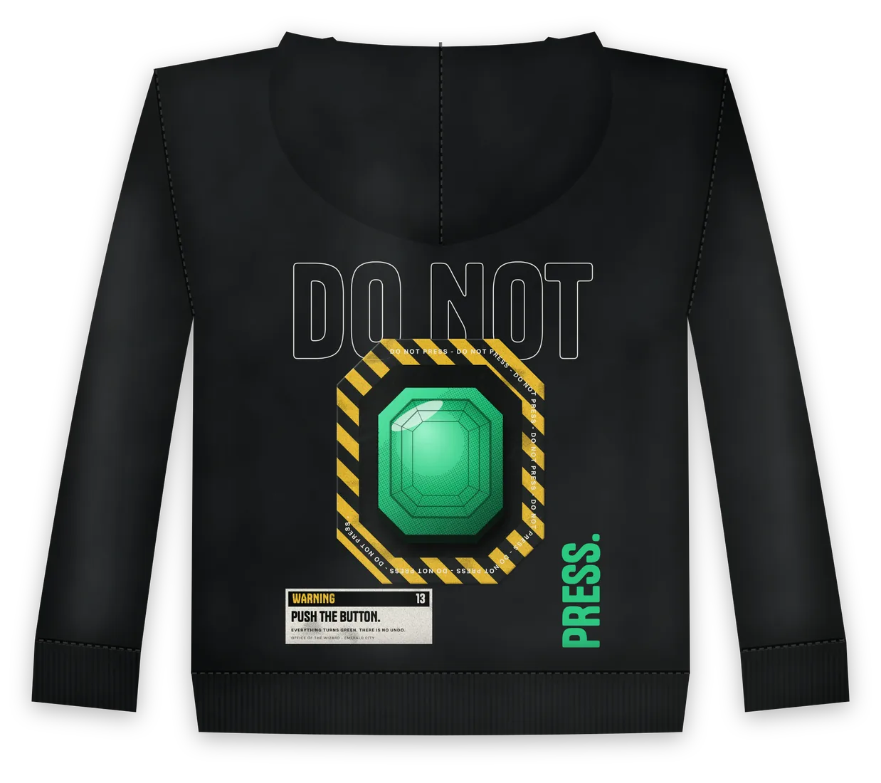 Push The Button Hoodie back