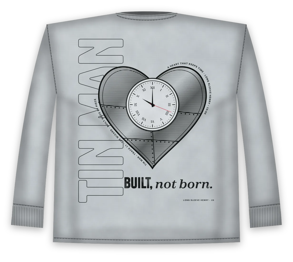 Long Sleeve Henry back
