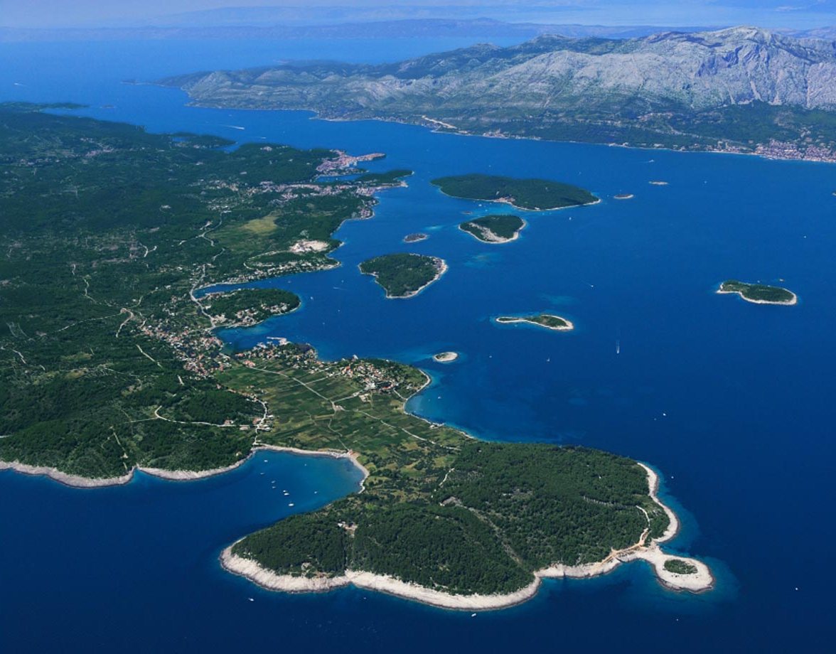 Apartmani Zure, pogled iz zraka